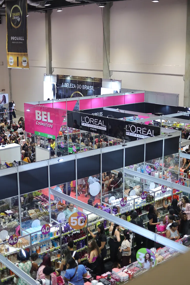 Visão geral da feira