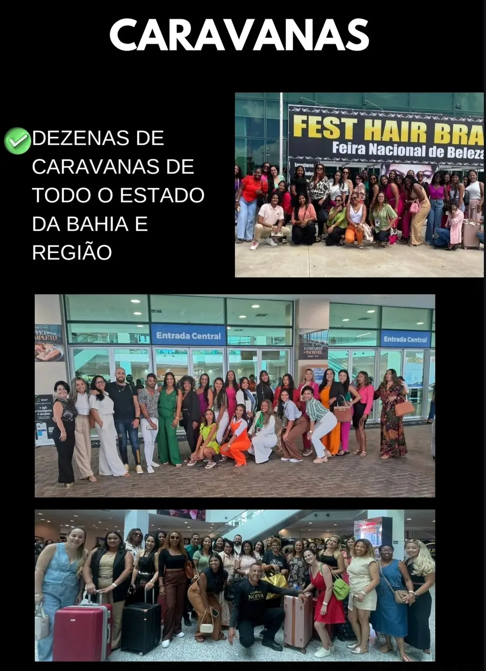 Caravanas de toda a Bahia