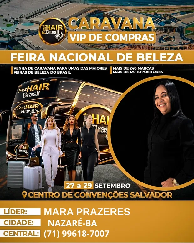 Líder de caravana Mara Prazeres — Nazaré