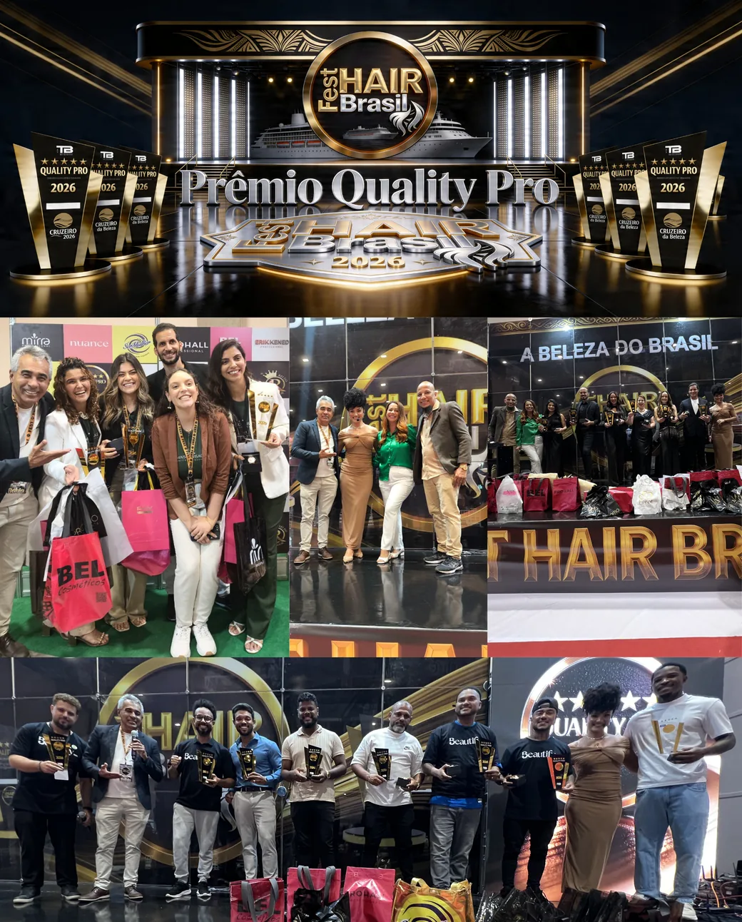 Prêmio Quality Pro — profissionais premiados na Fest Hair Brasil