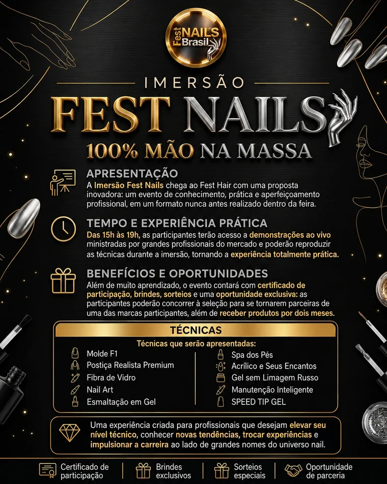 Imersão Fest Nails — apresentação e técnicas