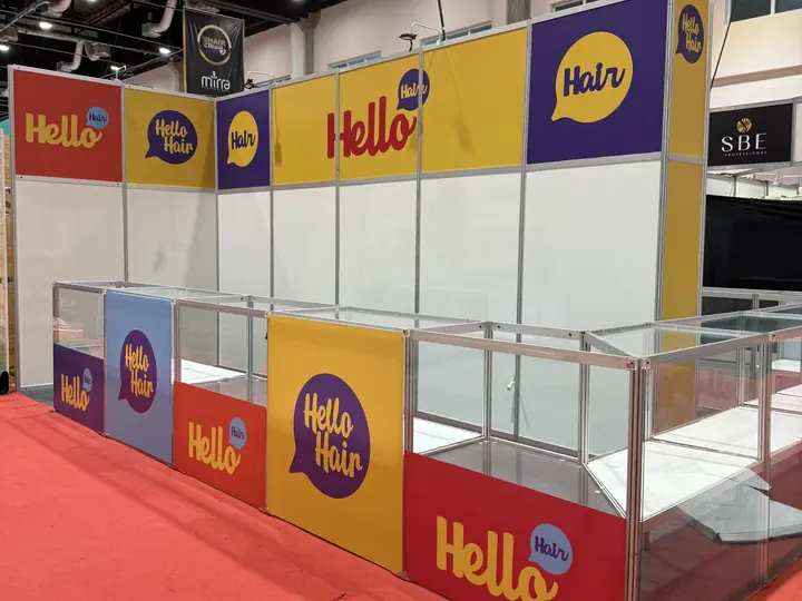 Stand Hello Hair — montagem Montec